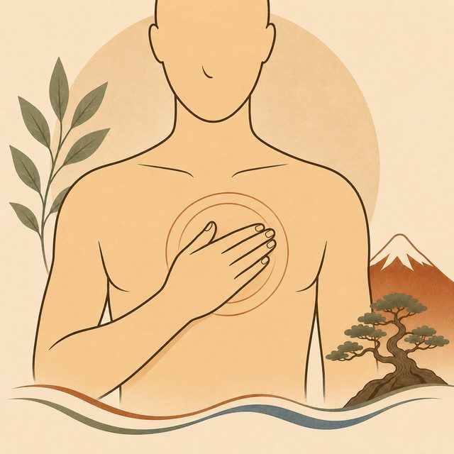 Self-massage of the chest