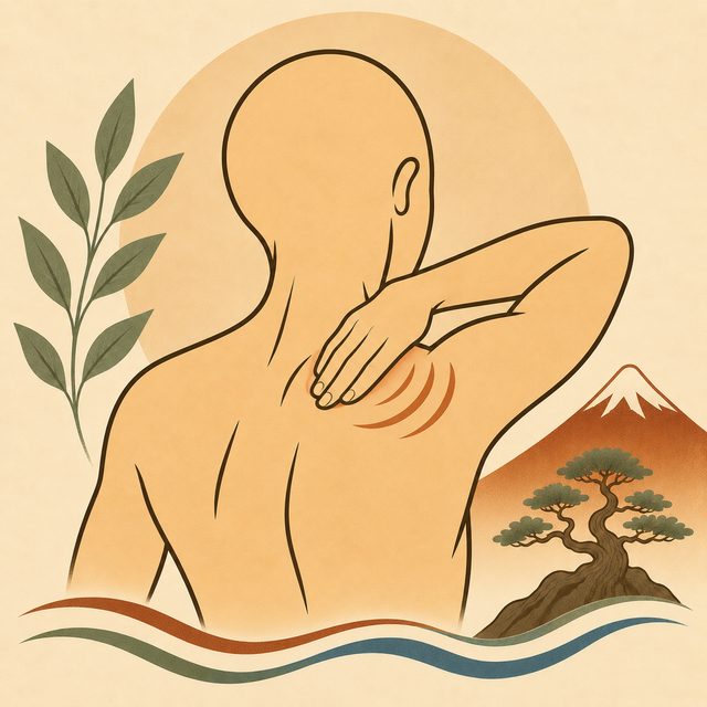 Self-massage of the shoulder